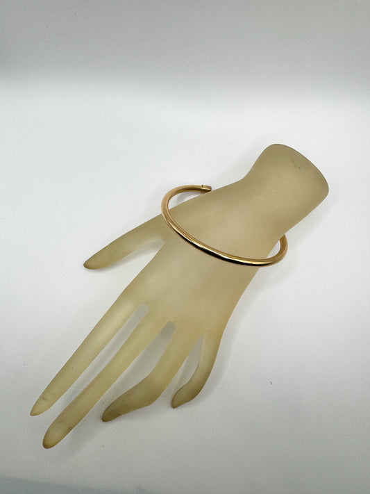 18KT Gold Plate Plain Cuff