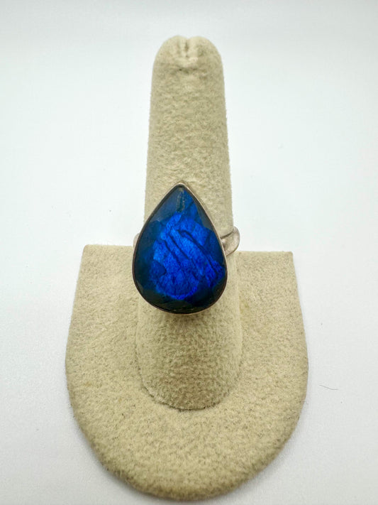 Faceted Labradorite Tear Drop